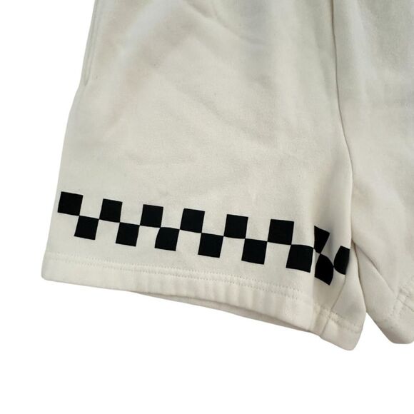 PAC Sun + Formula 1 ~ ivory fleece shorts w/ side pockets ~ size XS - Picture 5 of 10